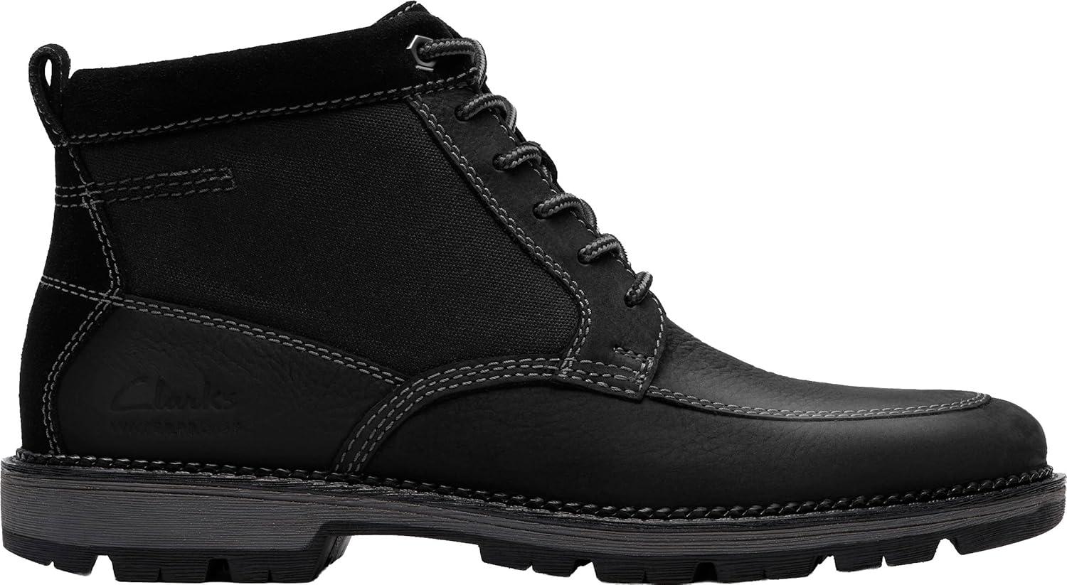 imageClarks mens Maplewalk RiseBlack Leather