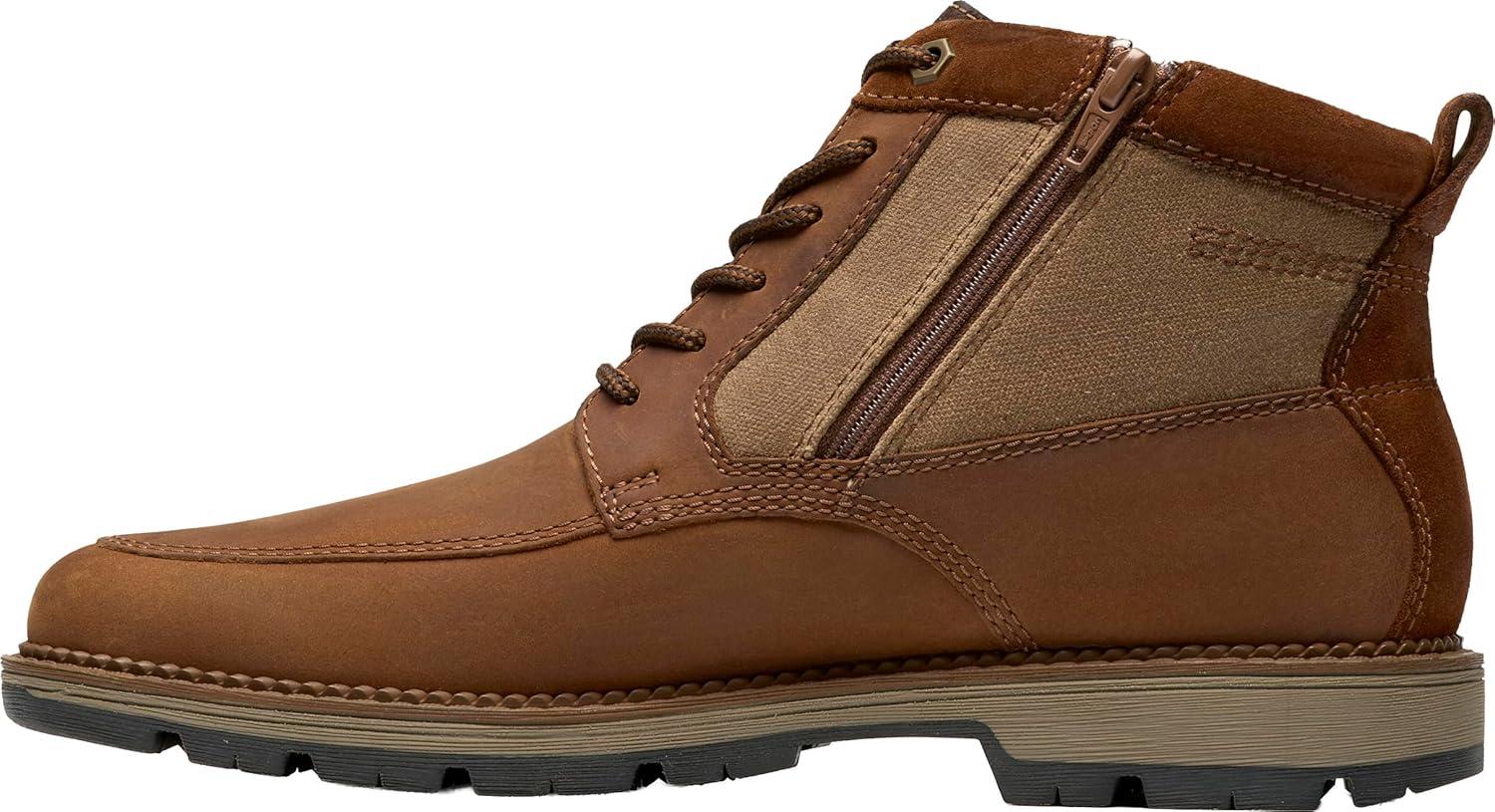 imageClarks mens Maplewalk RiseDark Tan Leather