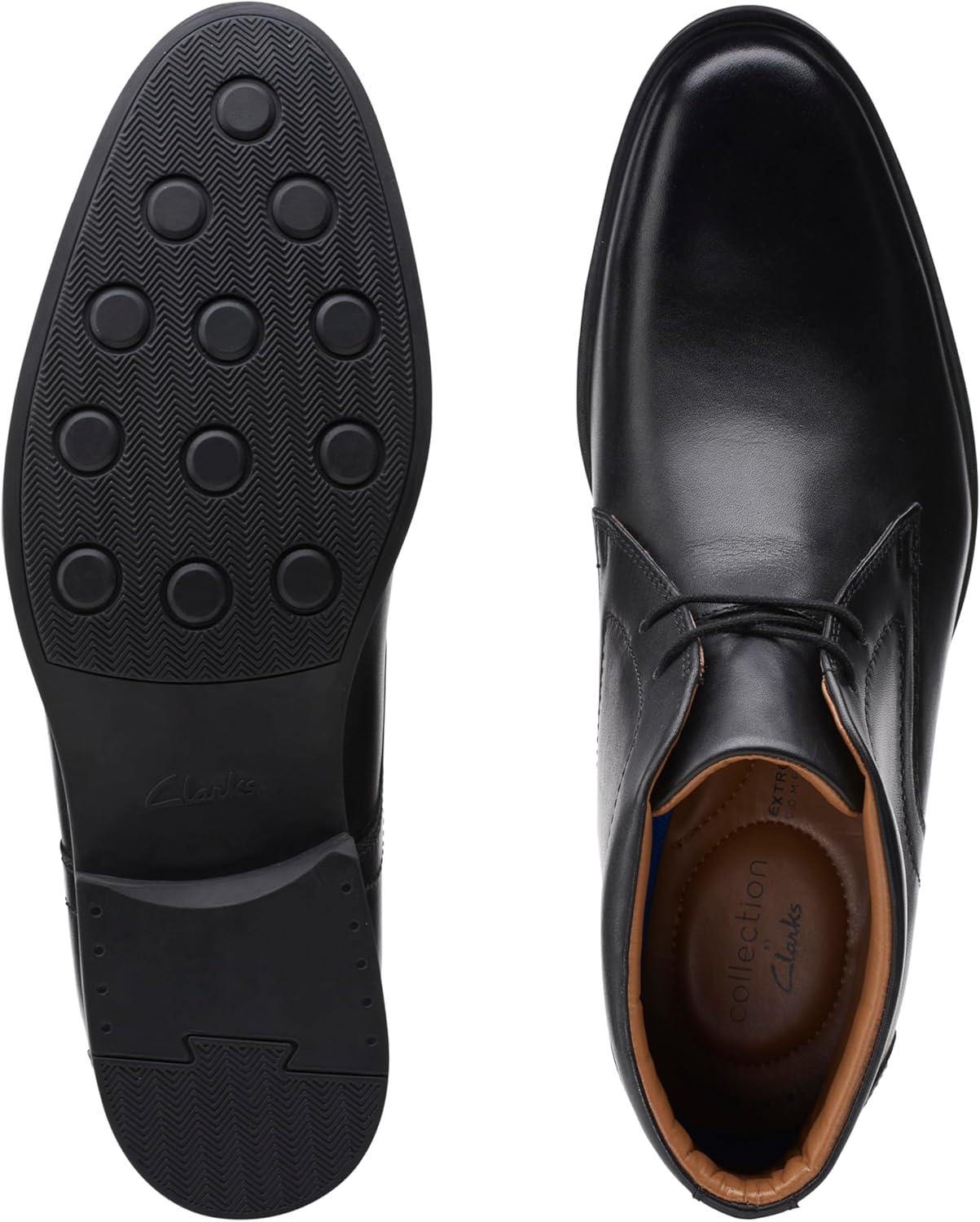 imageClarks mens Whiddon MidBlack Leather