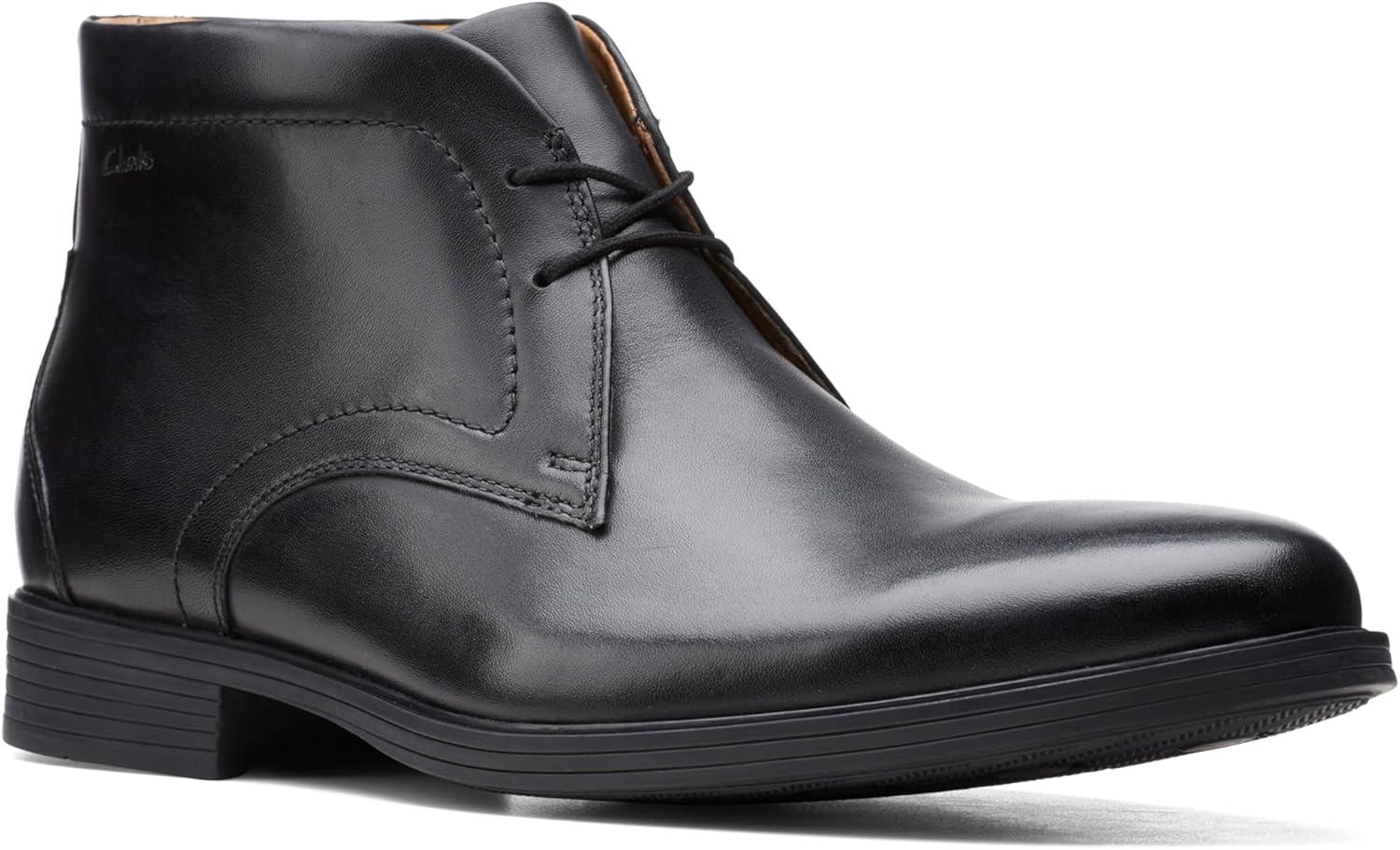 imageClarks mens Whiddon MidBlack Leather