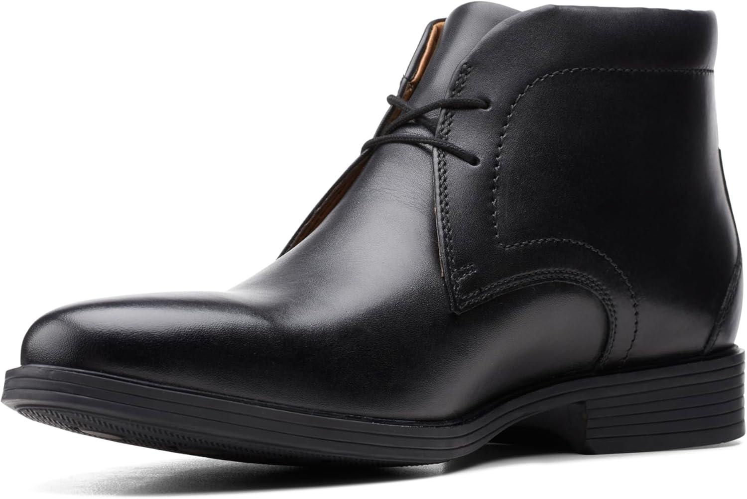 imageClarks mens Whiddon MidBlack Leather