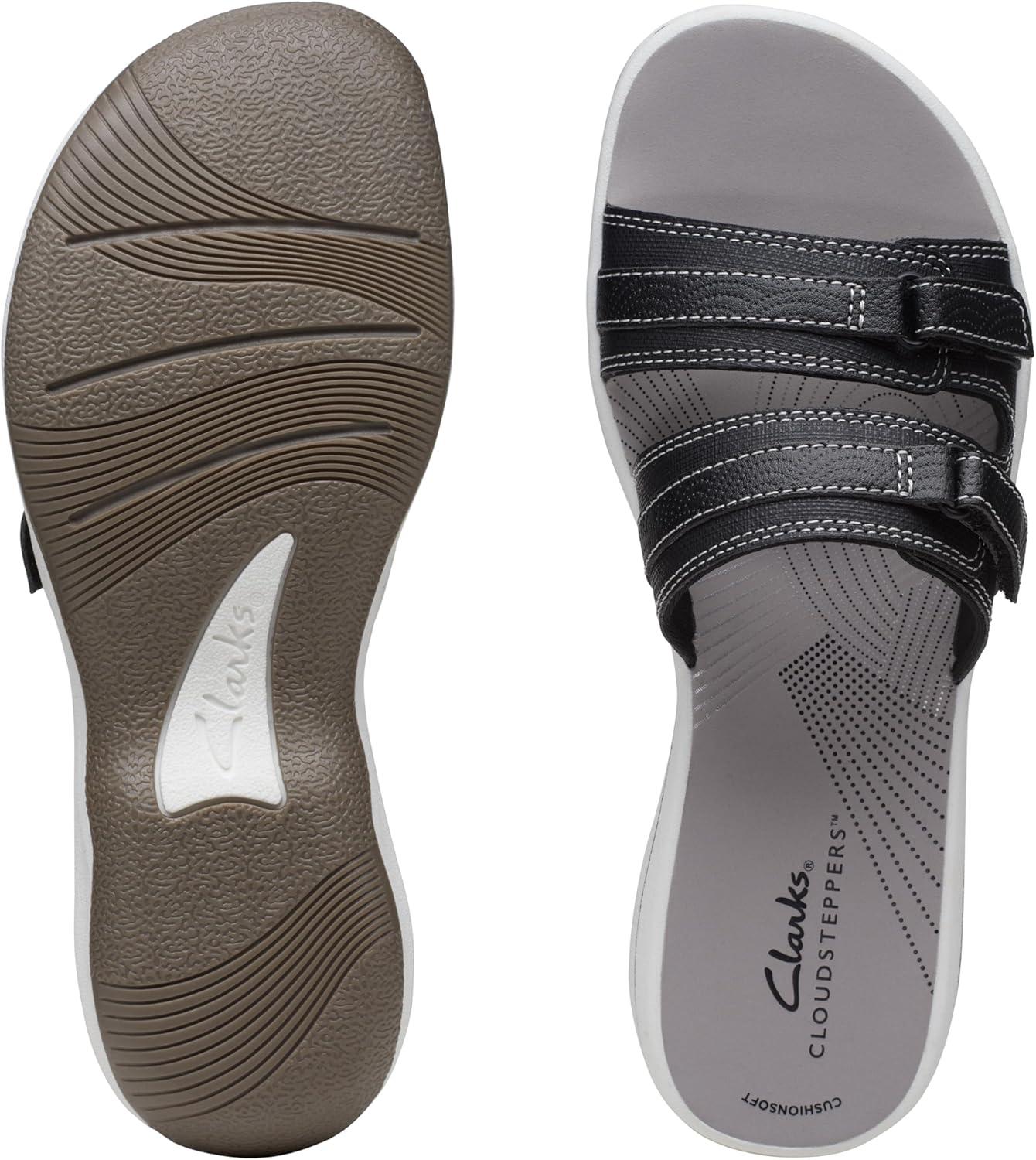 imageClarks womens Breeze PiperSlide SandalBlack