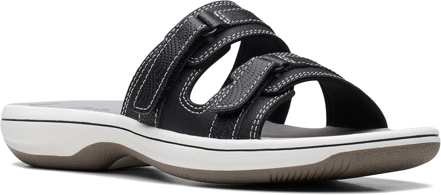 imageClarks womens Breeze PiperSlide SandalBlack