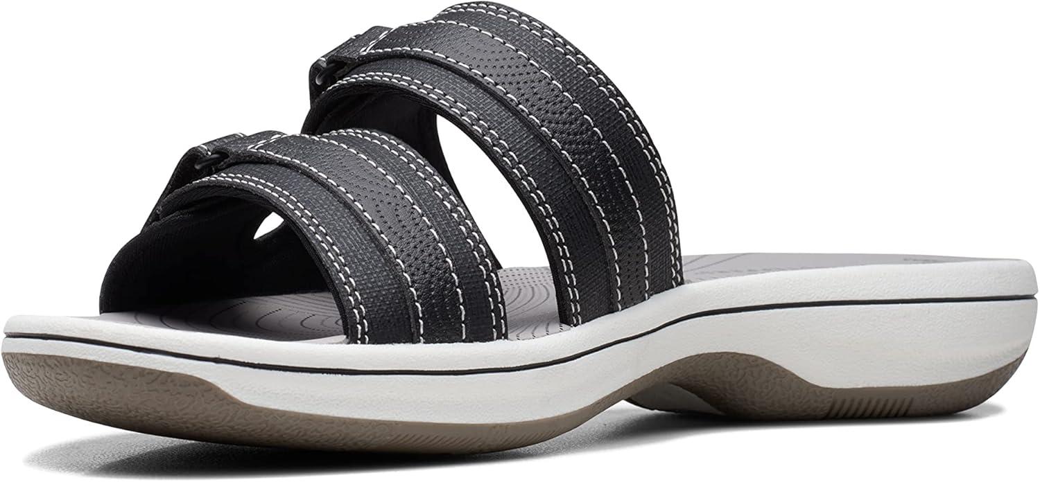 imageClarks womens Breeze PiperSlide SandalBlack