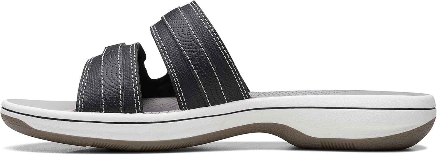 imageClarks womens Breeze PiperSlide SandalBlack