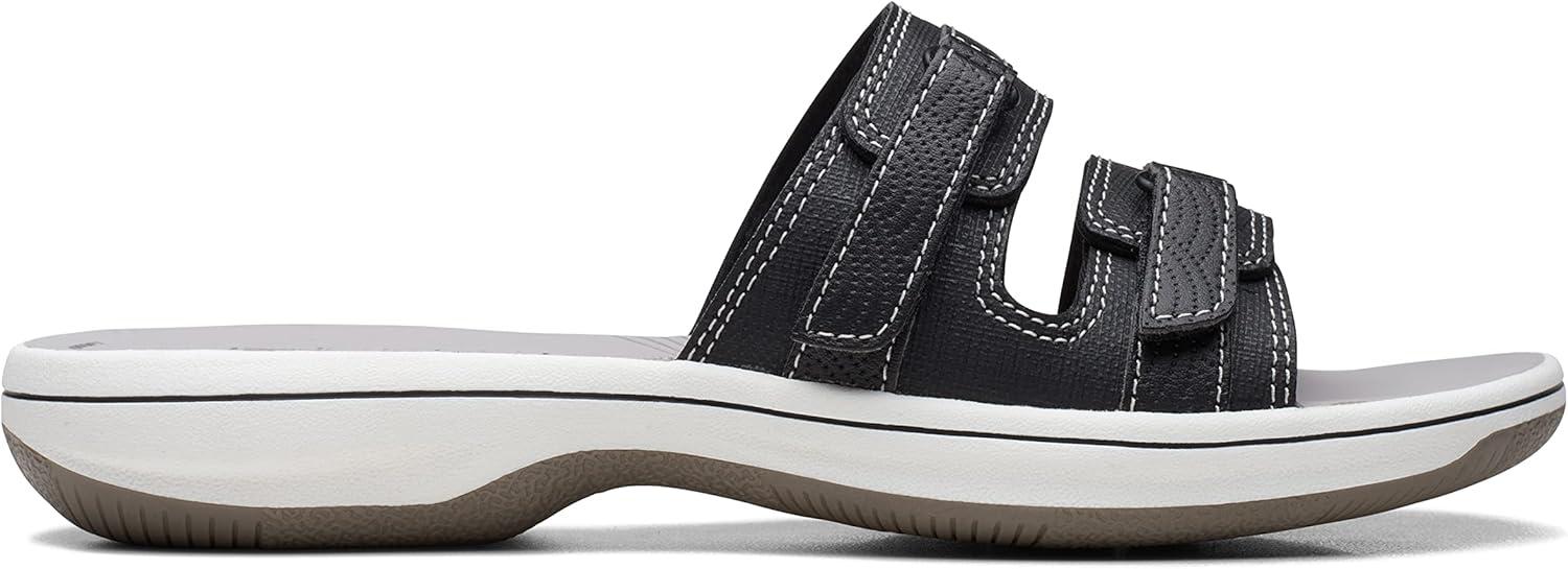 imageClarks womens Breeze PiperSlide SandalBlack