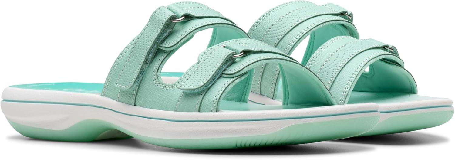 imageClarks womens Breeze PiperSlide SandalTurquoise
