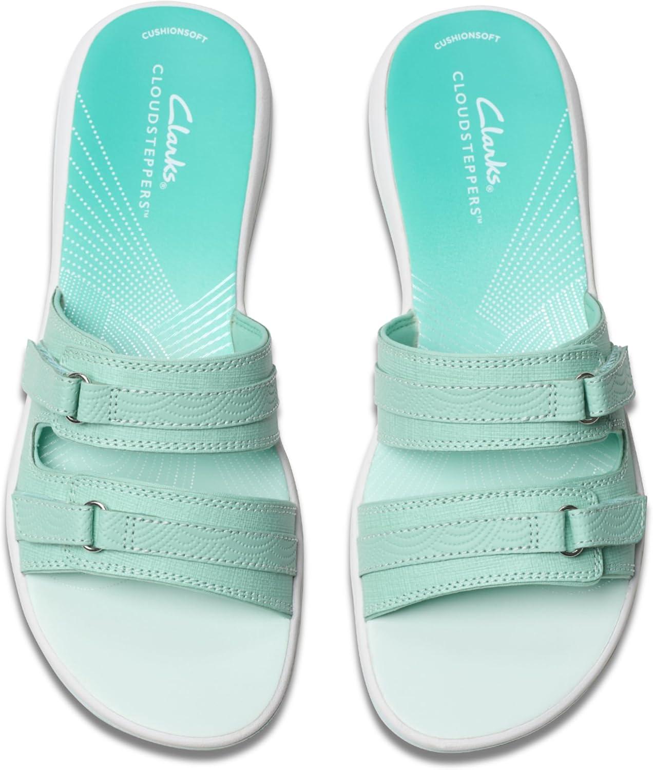 imageClarks womens Breeze PiperSlide SandalTurquoise