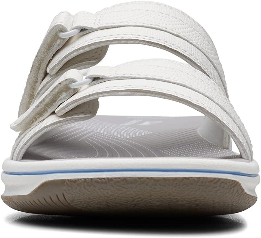 imageClarks womens Breeze PiperSlide SandalWhite