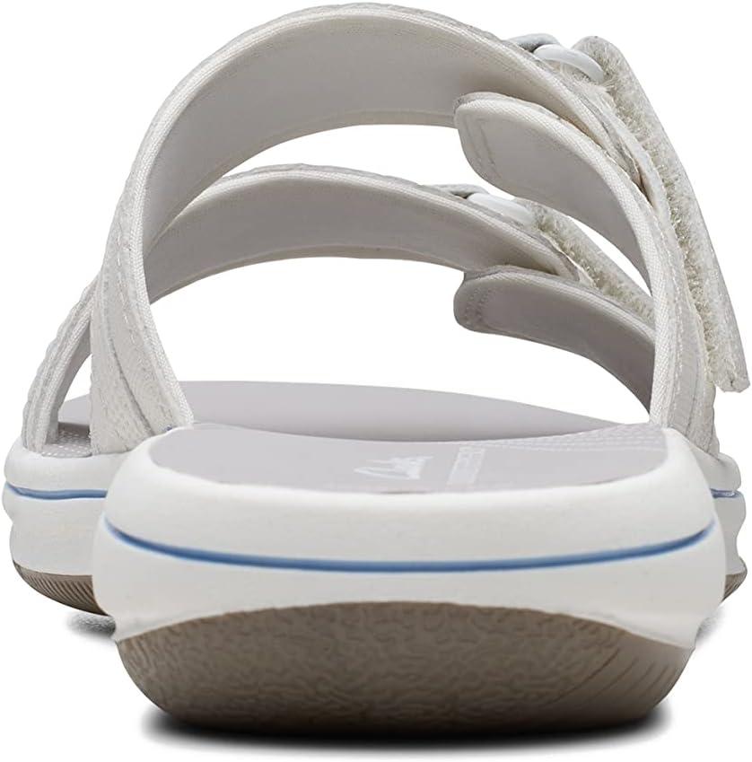 imageClarks womens Breeze PiperSlide SandalWhite