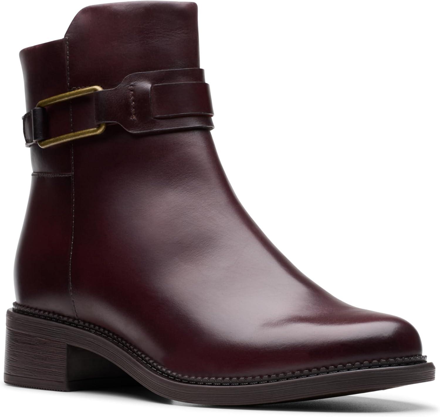 imageClarks womens Maye BellaAnkle BootBordeaux Leather