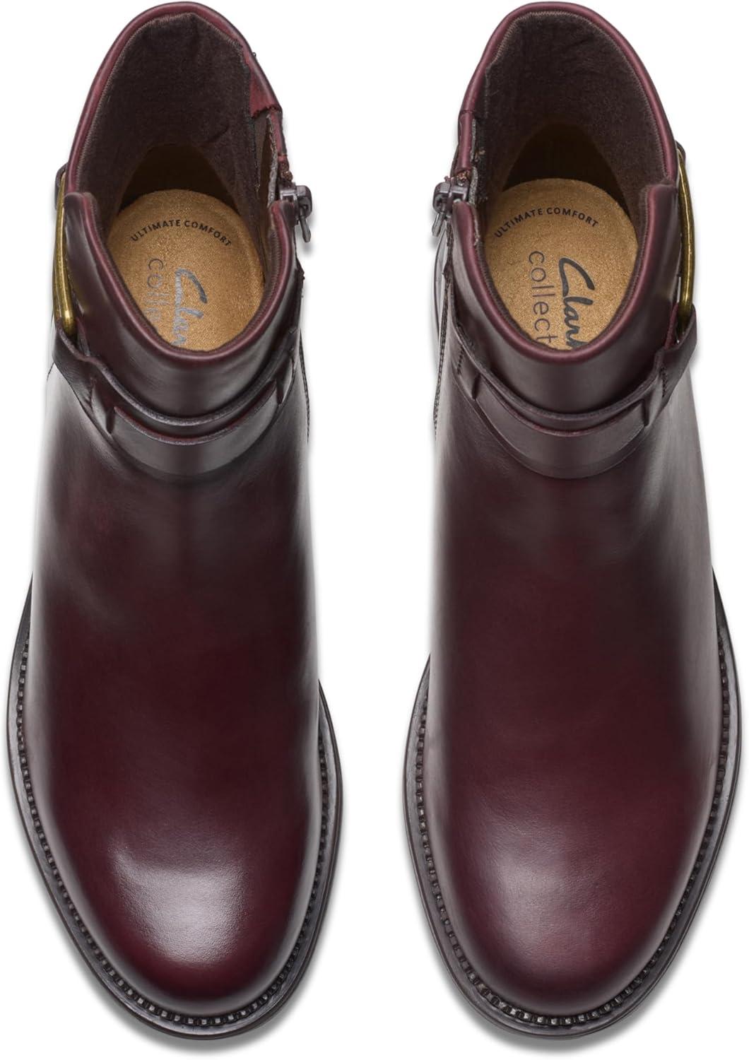 imageClarks womens Maye BellaAnkle BootBordeaux Leather