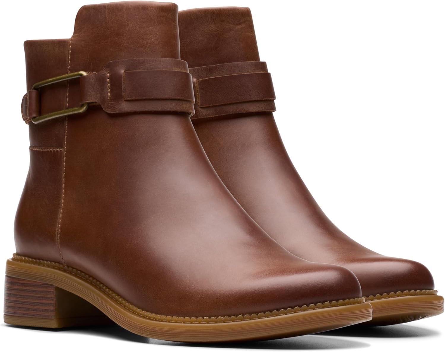 imageClarks womens Maye BellaAnkle BootTan Leather