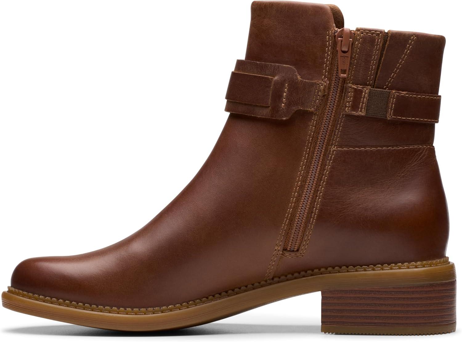 imageClarks womens Maye BellaAnkle BootTan Leather