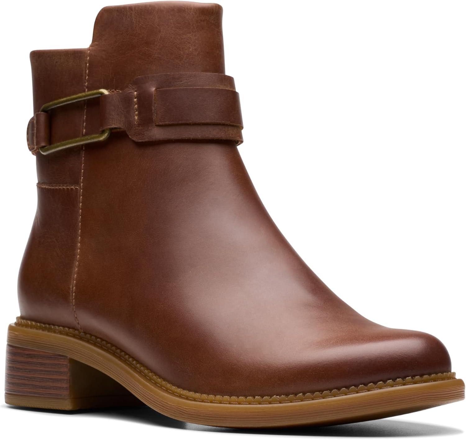 imageClarks womens Maye BellaAnkle BootTan Leather