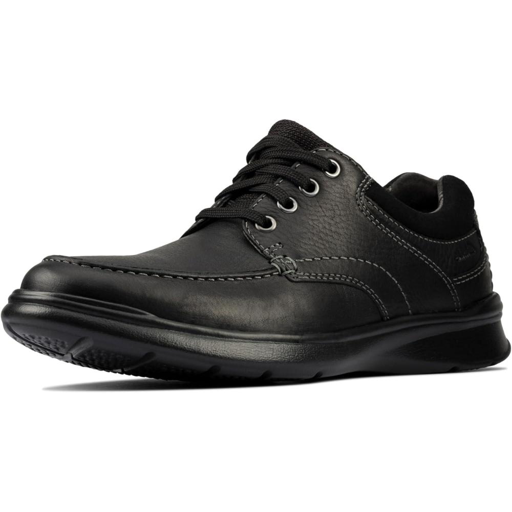 imageClarks Mens Cotrell Edge Oxford ShoesBlack Oily Leather