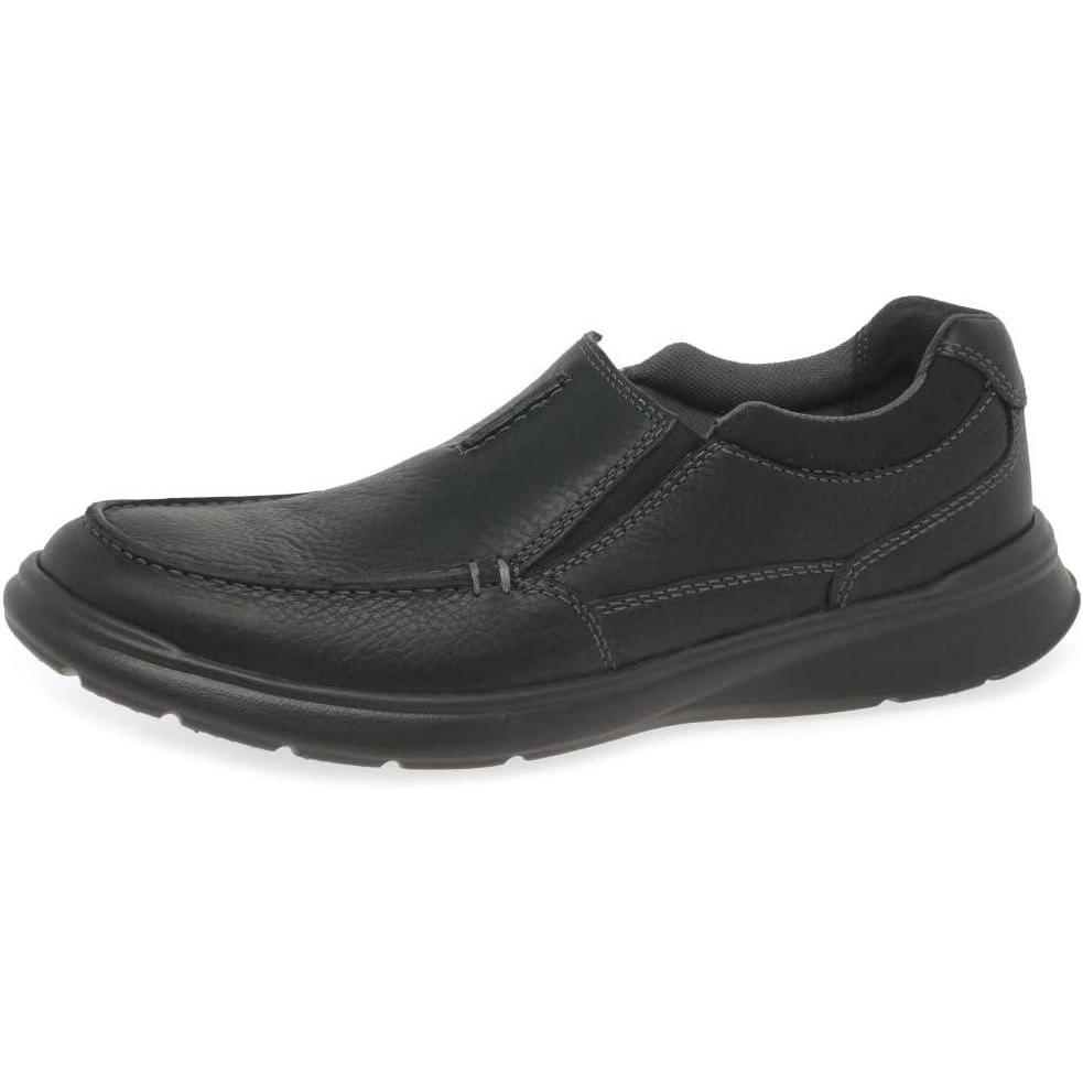imageClarks Mens Cotrell Free LoaferBlack Oily Lea