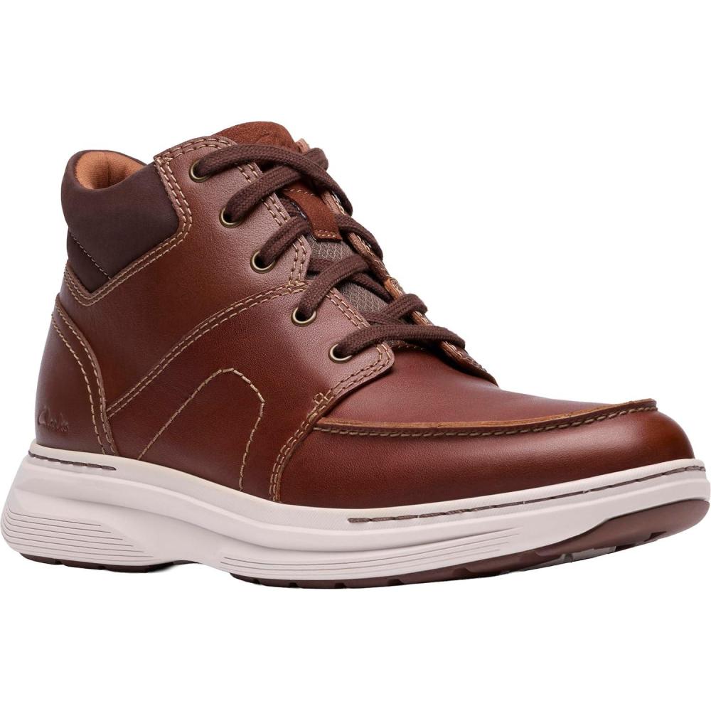 imageClarks Mens Craftwell Mid Ankle BootDark Tan Leather