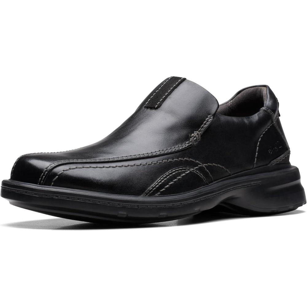 imageClarks Mens Gessler Step LoafersBlack Leather