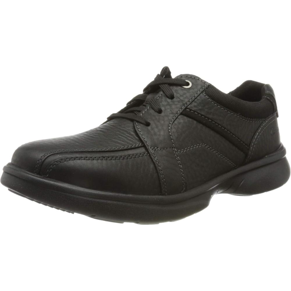 imageClarks Mens SneakerBlack Black Tumbled Leather