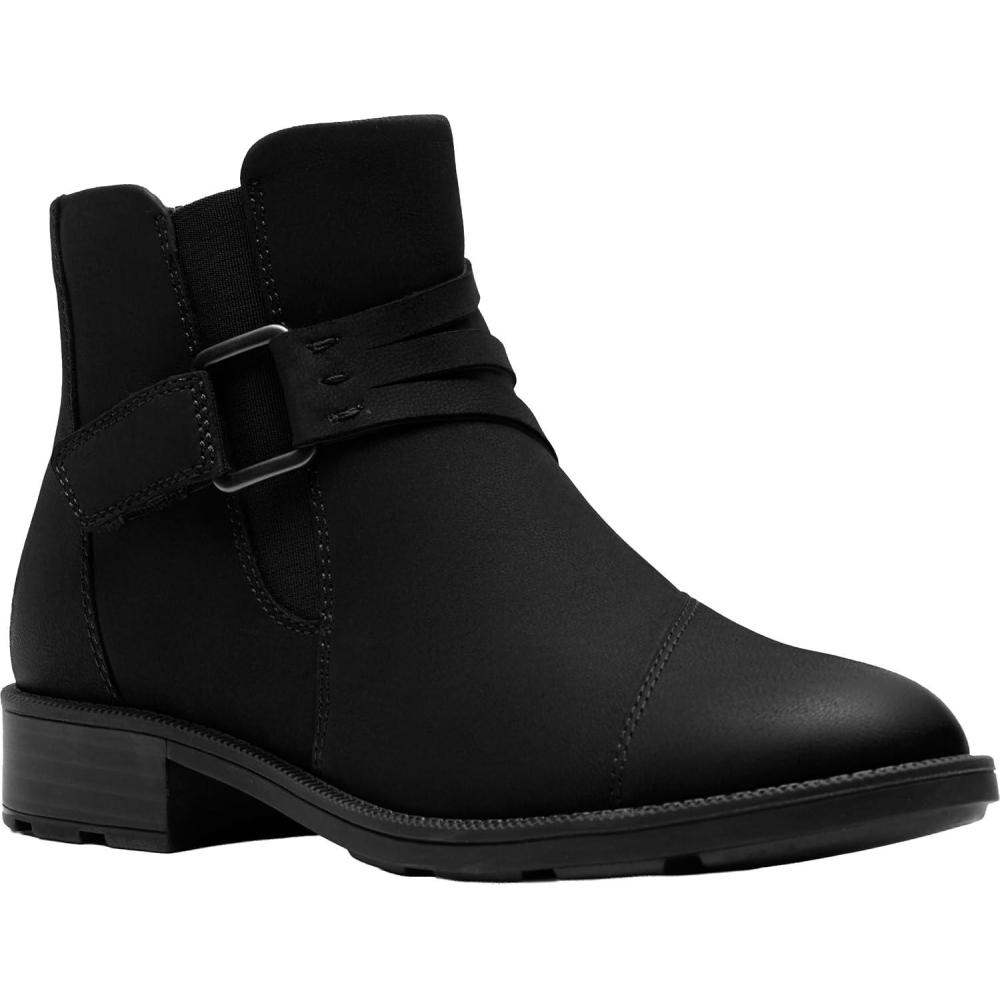 imageClarks Womens Adalynn Faye Ankle BootBlack Nubuck