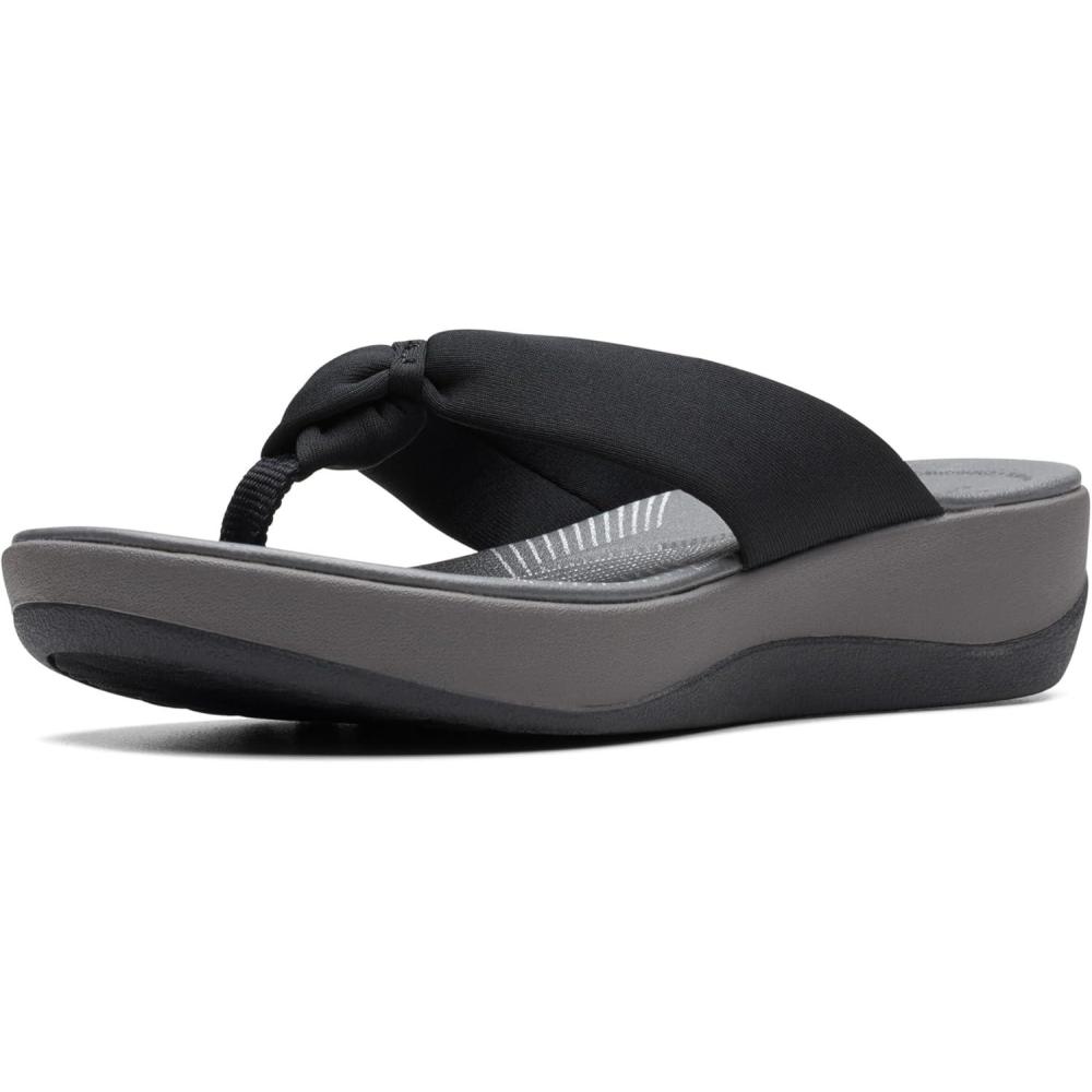imageClarks Womens Arla Glison Flip FlopBlack Fabric