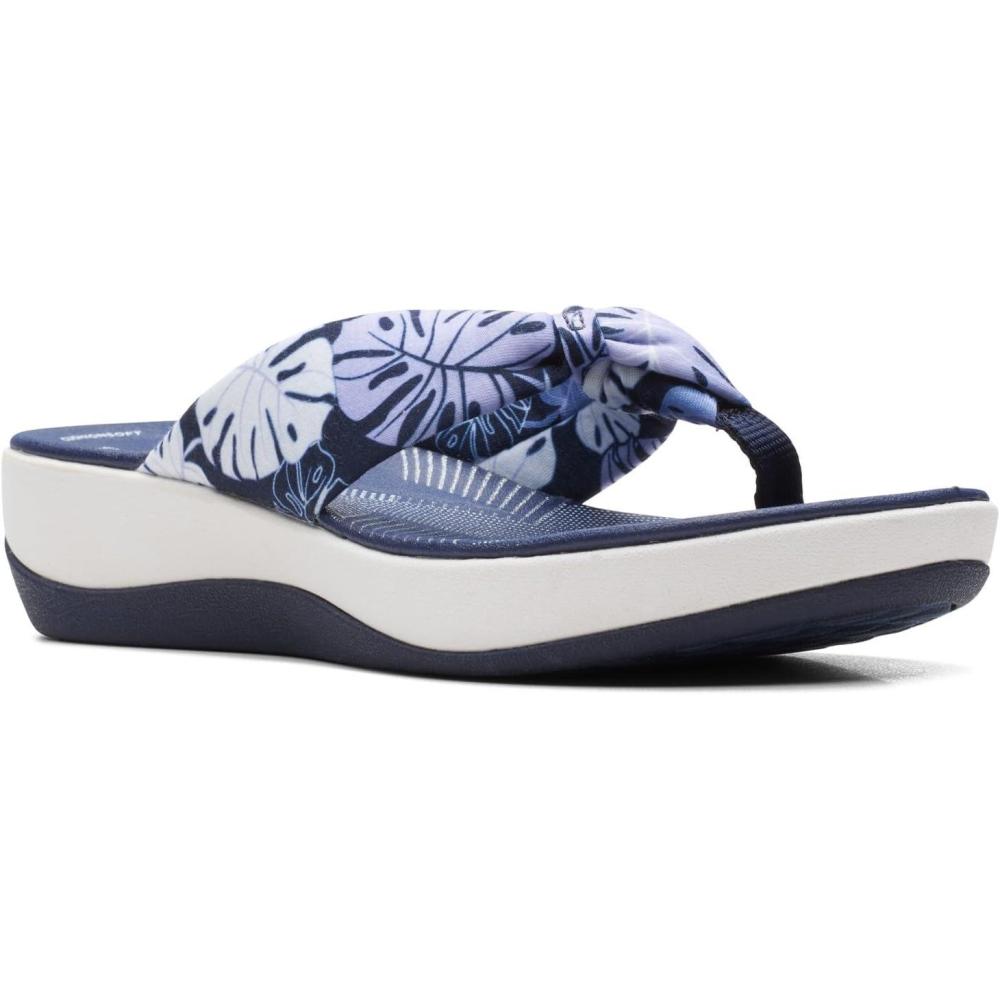 imageClarks Womens Arla Glison Flip FlopBlue Floral