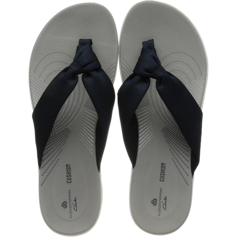 imageClarks Womens Arla Glison Flip FlopBlue Heather Fabric