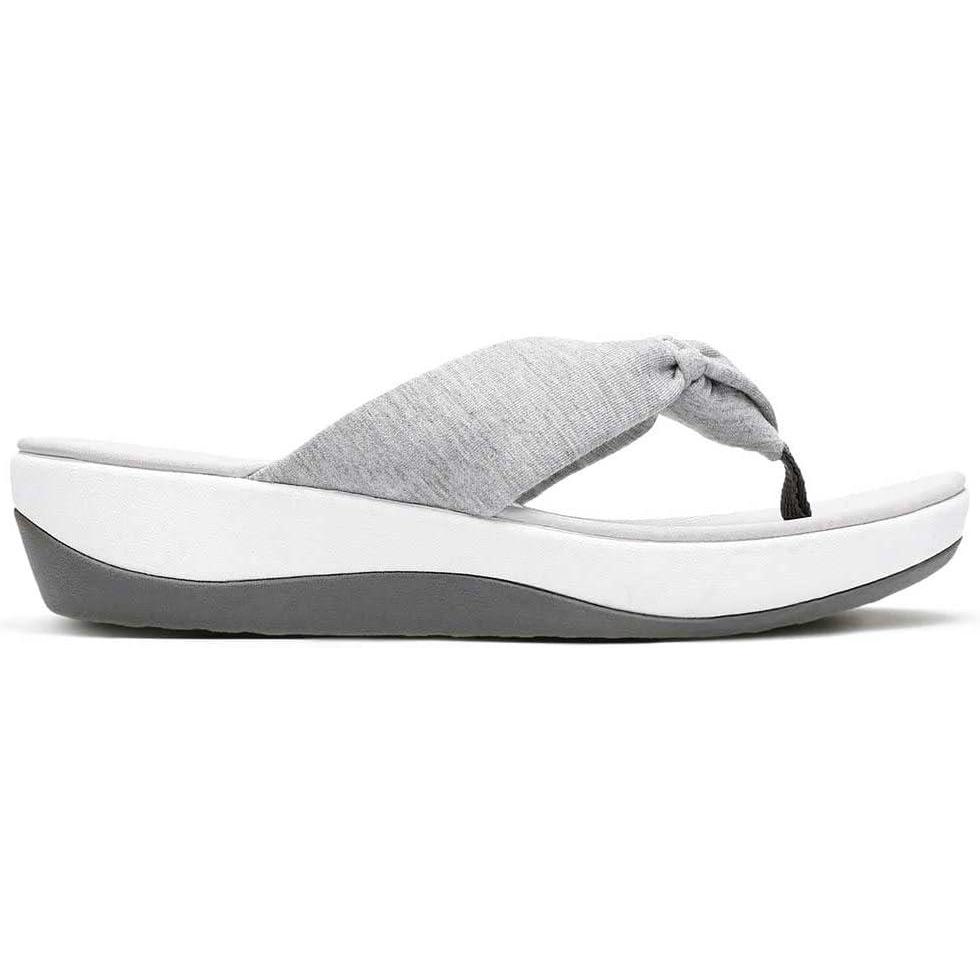 imageClarks Womens Arla Glison Flip FlopLight Grey Heather Textile