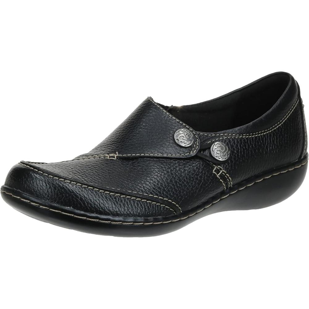 imageClarks Womens Ashland Lane Q LoafersBlack Leather