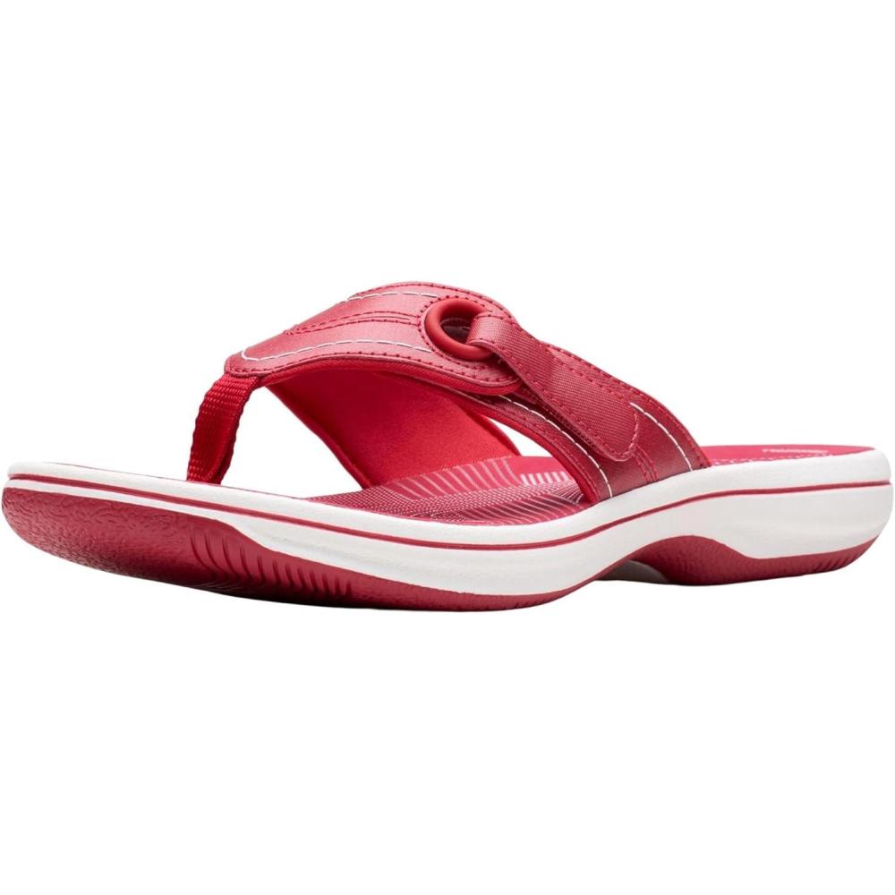 imageClarks Womens Breeze Reyna Cloudsteppers FlipFlopCherry Synthetic
