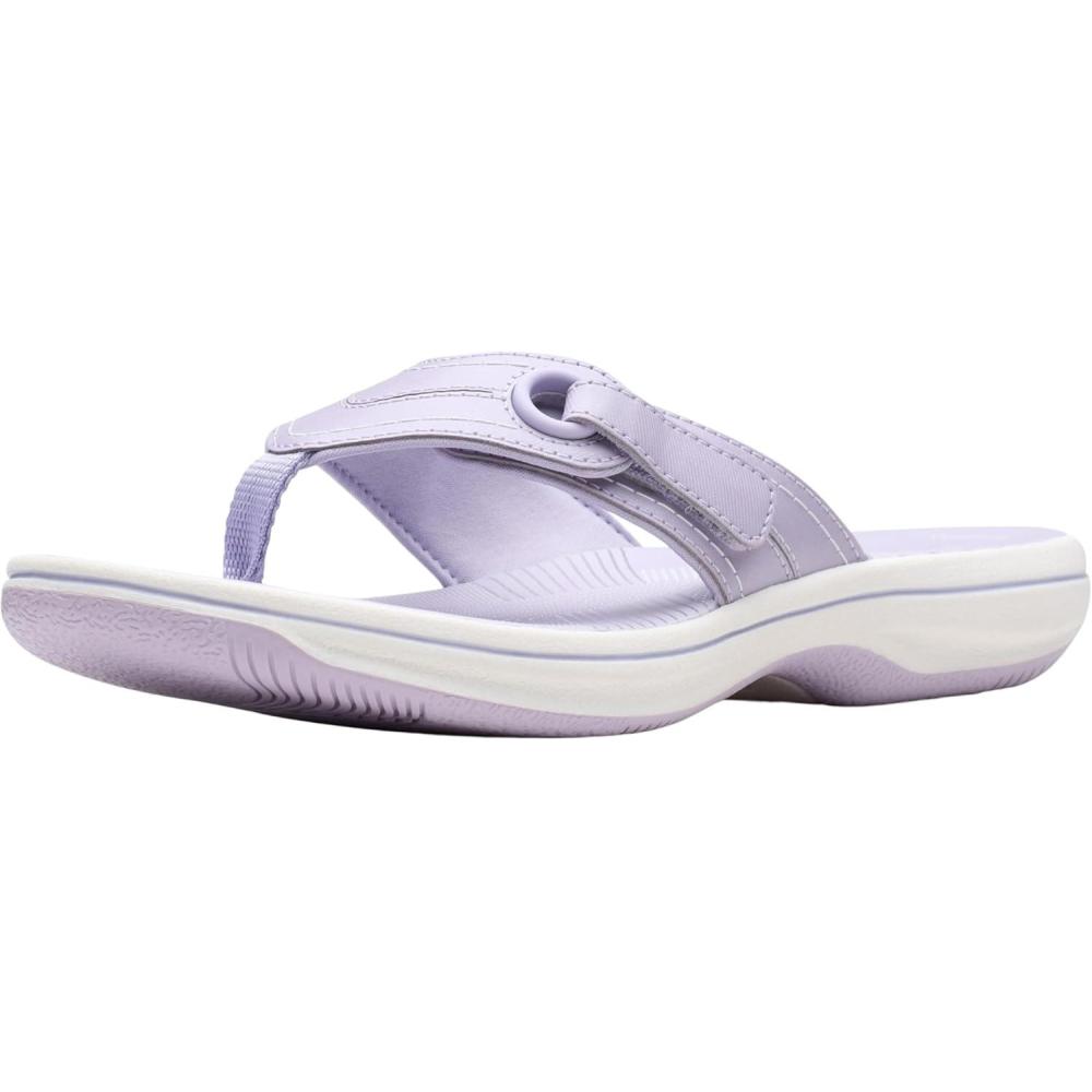 imageClarks Womens Breeze Reyna Cloudsteppers FlipFlopLavender Synthetic