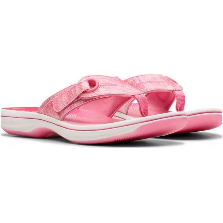 imageClarks Womens Breeze Reyna Cloudsteppers FlipFlopPink Synthetic