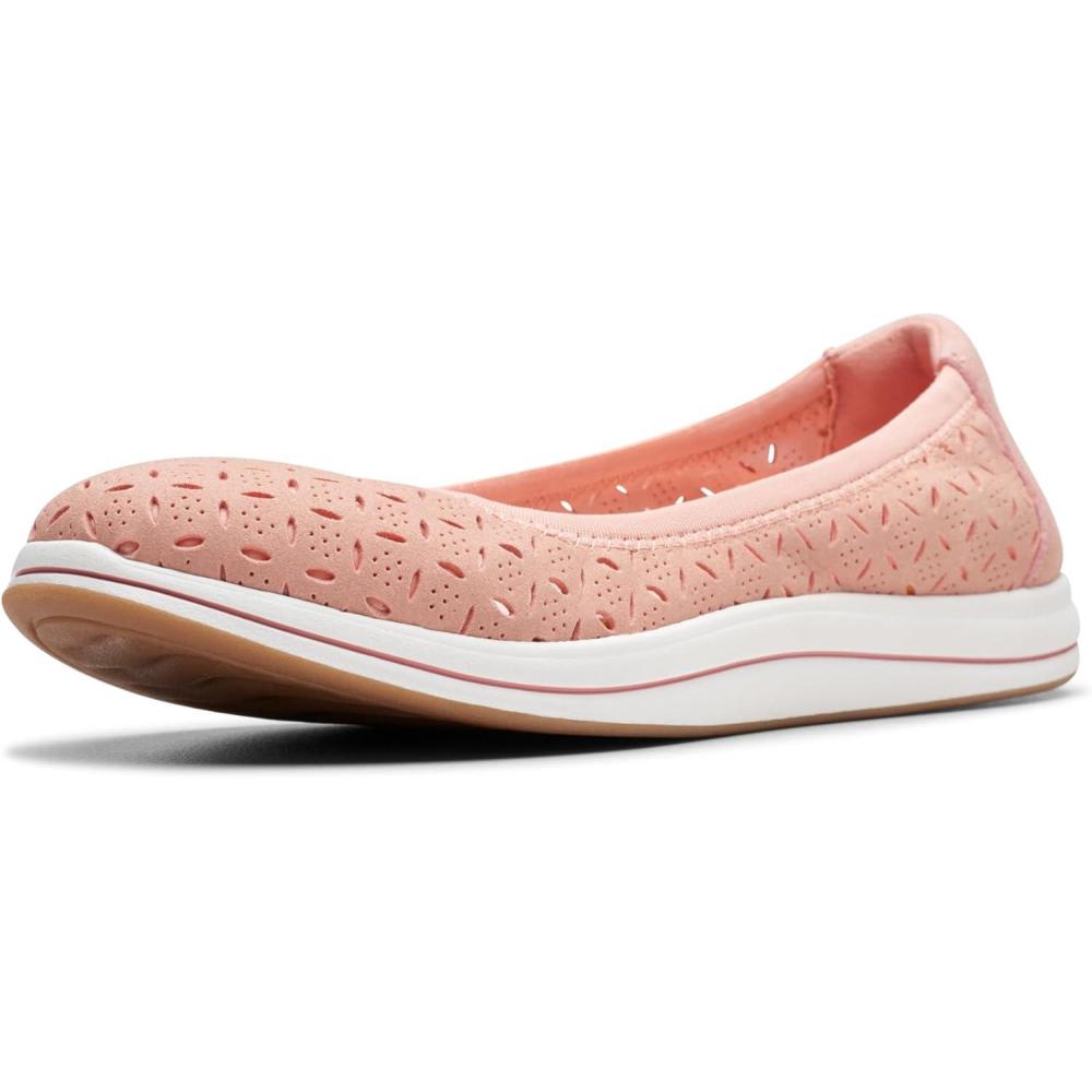 imageClarks Womens Breeze Roam ShoesPeach Textile