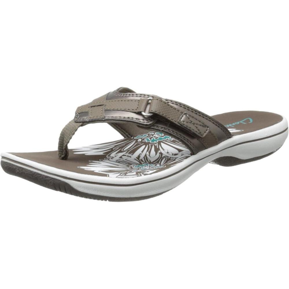 imageClarks Womens Breeze Sea FlipFlopPewter