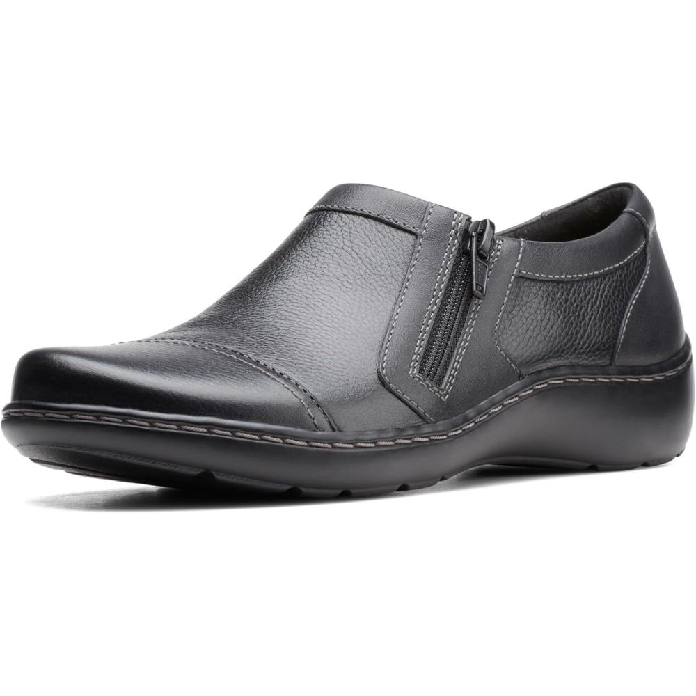 imageClarks Womens Cora GinyBlack Tumbled