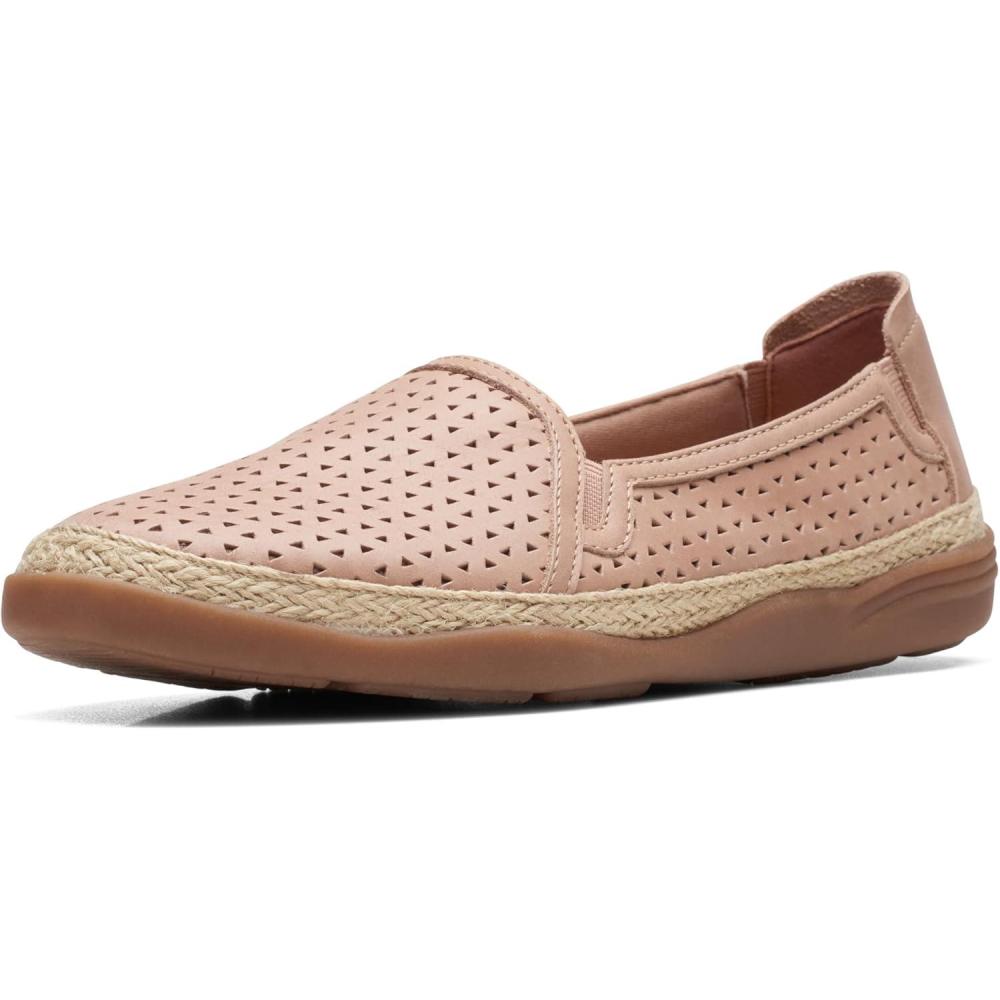 imageClarks Womens Elaina Ruby LoafersWarm Beige Leather