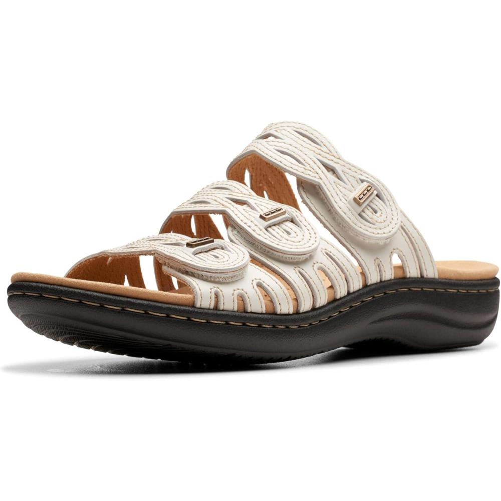 imageClarks Womens Laurieann Ruby Flat SandalOffwhite