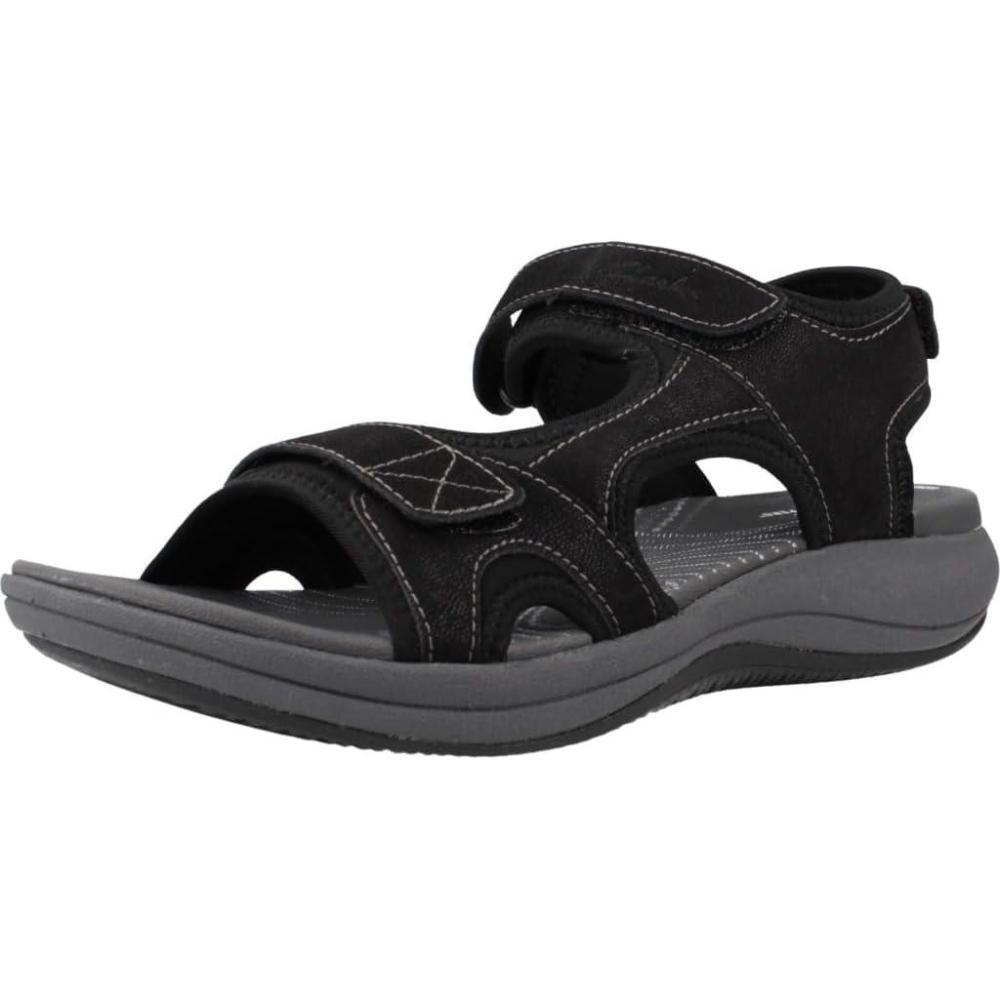 imageClarks Womens Mira Bay Flat SandalsBlack
