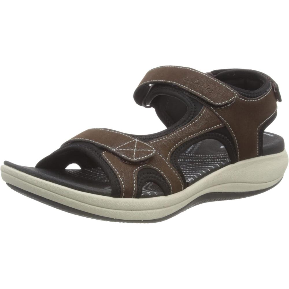 imageClarks Womens Mira Bay Flat SandalsBrown