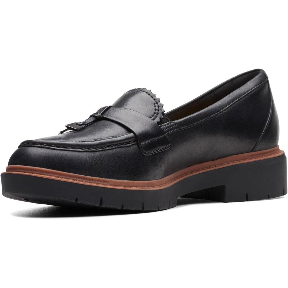 imageClarks Womens Westlynn Bella LoafersBlack Black Leather