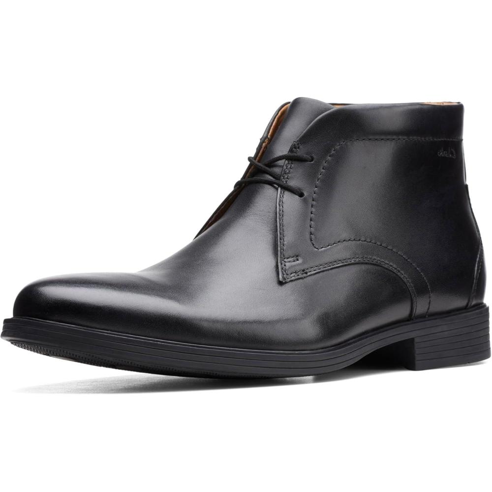imageClarks mens Whiddon MidBlack Leather