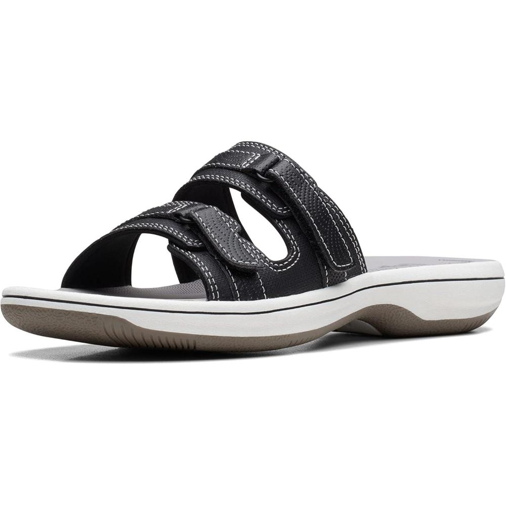 imageClarks womens Breeze PiperSlide SandalBlack