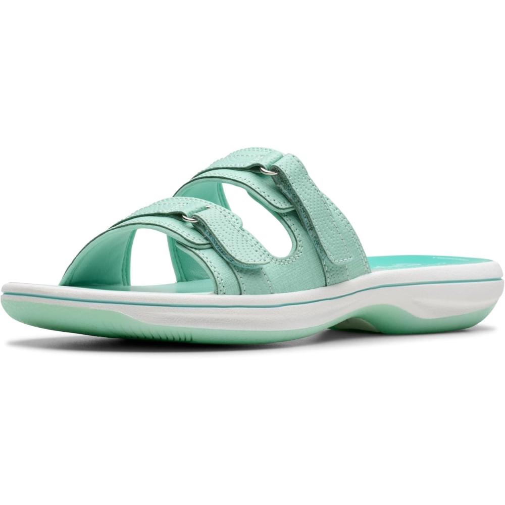 imageClarks womens Breeze PiperSlide SandalTurquoise