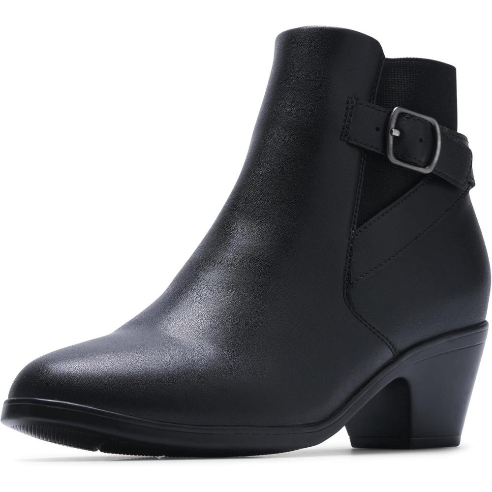 imageClarks womens Emily 2 LuxBlack Leather