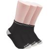 imageClarks Mens Casual Half Cushion Anklet Socks 3 Pair Black Mens 712 Shoe