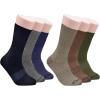 imageClarks Mens Casual Half Cushion Crew Socks 6 Pair NavyCharcoalDenimBrownOliveKhaki Mens 712 Shoe