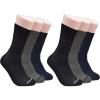 imageClarks Mens Sport Half Cushion Crew Socks 6 Pair BlackCharcoalNavy Mens 712 Shoe