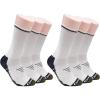imageClarks Mens Sport Half Cushion Crew Socks 6 Pair White Mens 712 Shoe