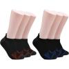 imageClarks Mens Sport Half Cushion Low Cut Tab Socks 6 Pair Black Mens 712 Shoe